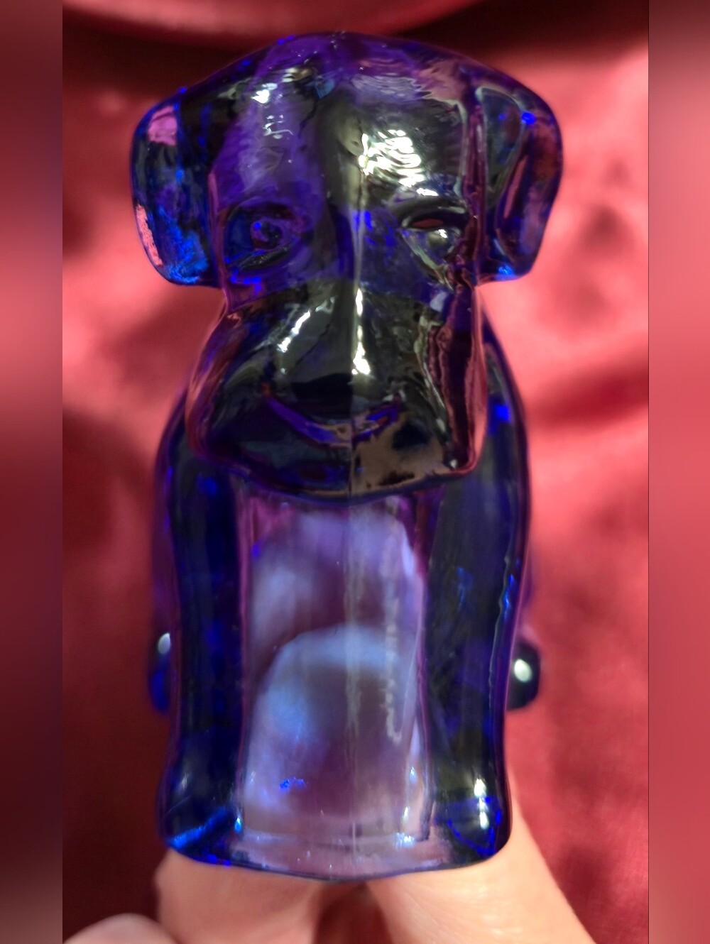 Degenhart Cobalt Blue Pooch the Dog Figurine